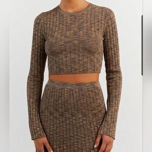 DISSH Lottie Moss Marble Crop Top Size Small